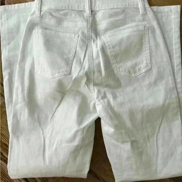 Eileen Fisher Organic Cotton Jeans ~ White ~ 2P - Picture 4 of 5